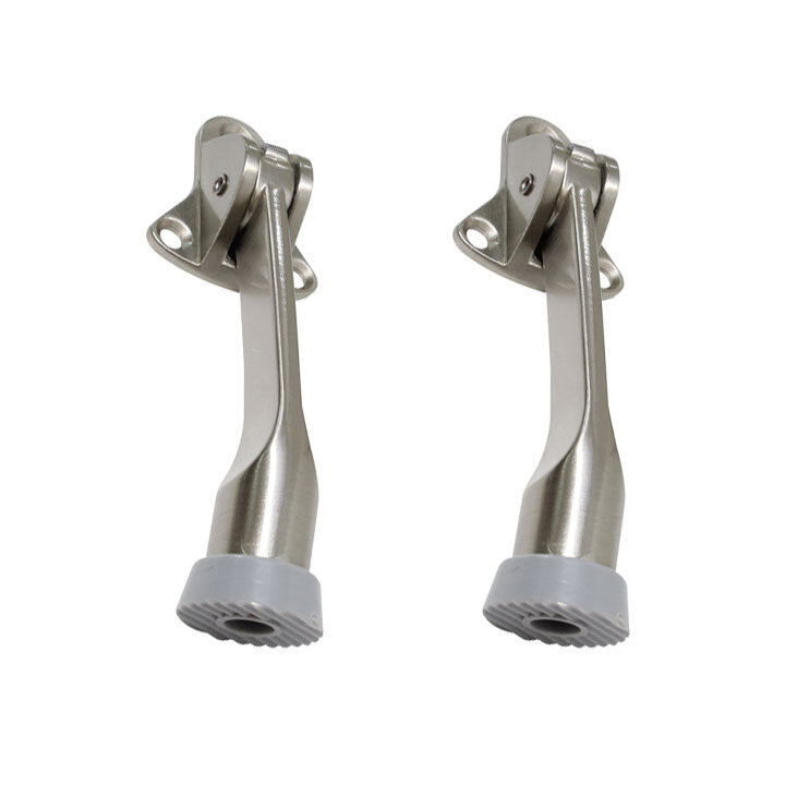 Kickdown Door Stop | Premium Holder Flip Doorstop 4" - 2 Pack