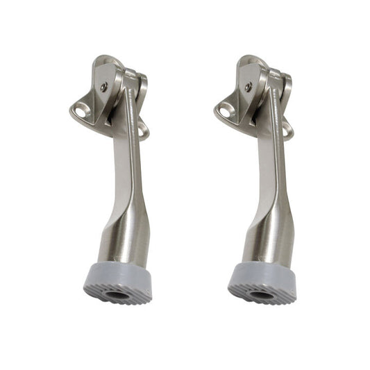 Kickdown Door Stop | Premium Holder Flip Doorstop 4" - 2 Pack