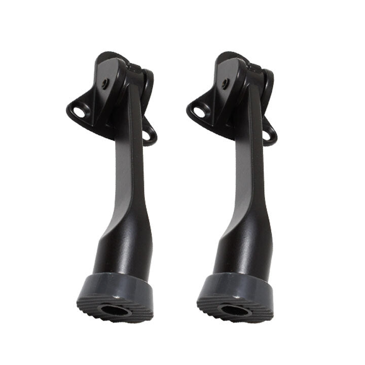 Kickdown Door Stop | Premium Holder Flip Doorstop 4" - 2 Pack