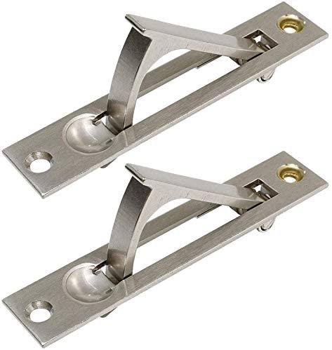 Door Edge Pull Premium Sliding Hardware w Screws - 2 Pack