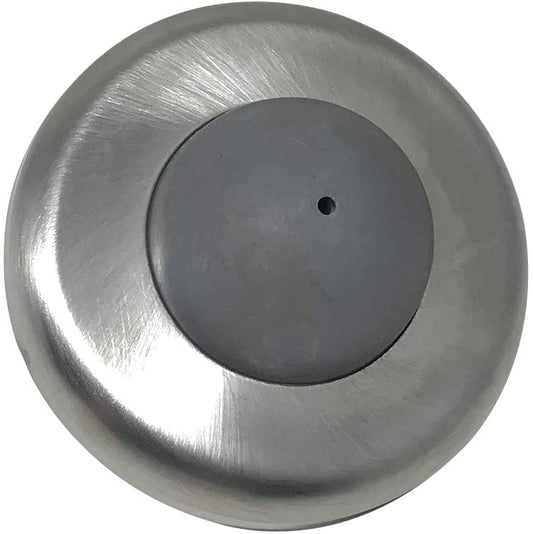 Wall Mounted Door Stop - Convex Bumper, 2.5"