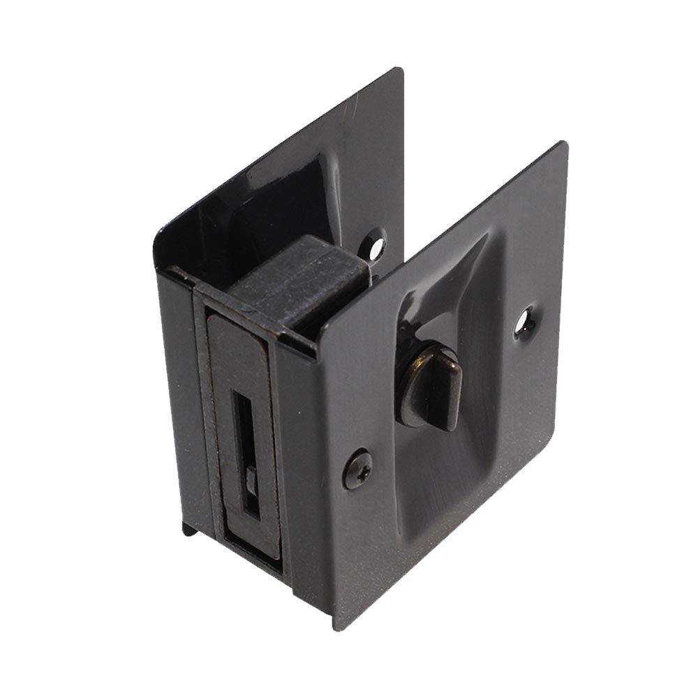 litepak-Pocket-Door-Lock-Privacy-Sliding-Elegant-Easy-Install-Screws-Oil-Rubbed-Bronze