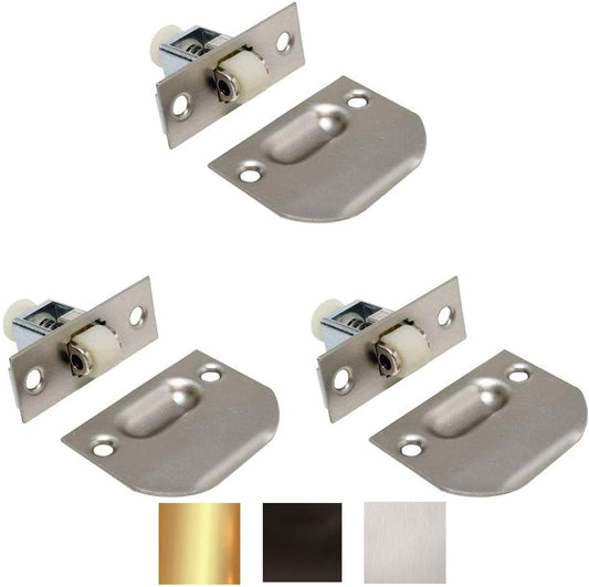 Adjustable Roller Catch Latch Closet Door Cabinet - 3 Pack