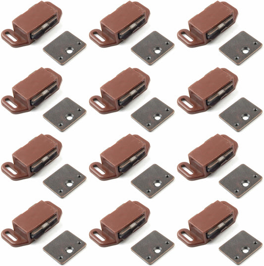 Magnetic Door Catch Hardware Strike Plate Screws - 12 Pack