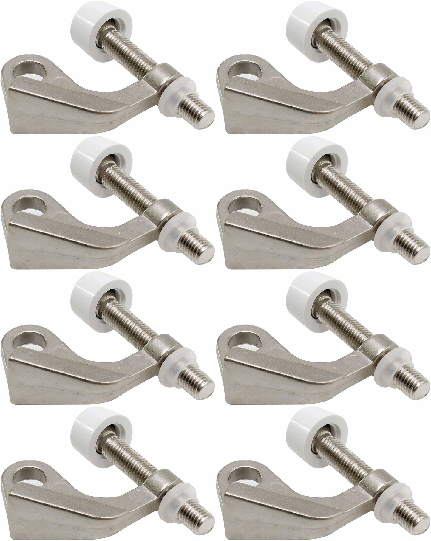 Hinge Pin Door Stop Adjustable Saver Easy Install - 8 Pack
