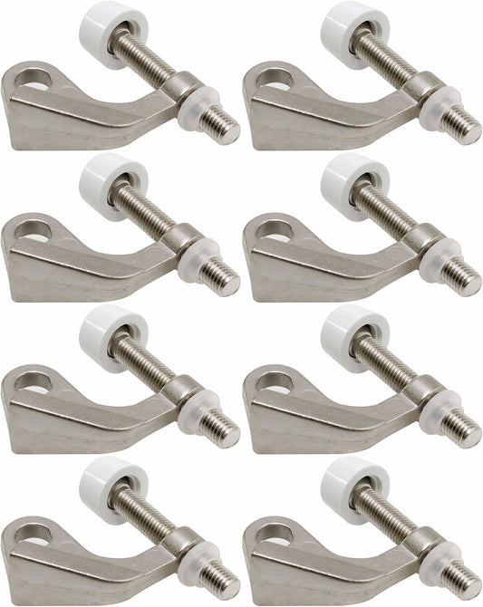 Hinge Pin Door Stop Adjustable Saver Easy Install - 8 Pack
