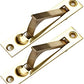 Door Edge Pull Premium Sliding Hardware w Screws - 2 Pack
