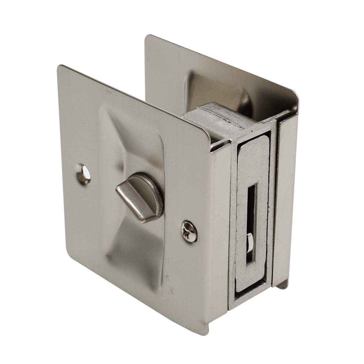 litepak-Pocket-Door-Lock-Privacy-Sliding-Elegant-Easy-Install-Screws-Satin-Nickel